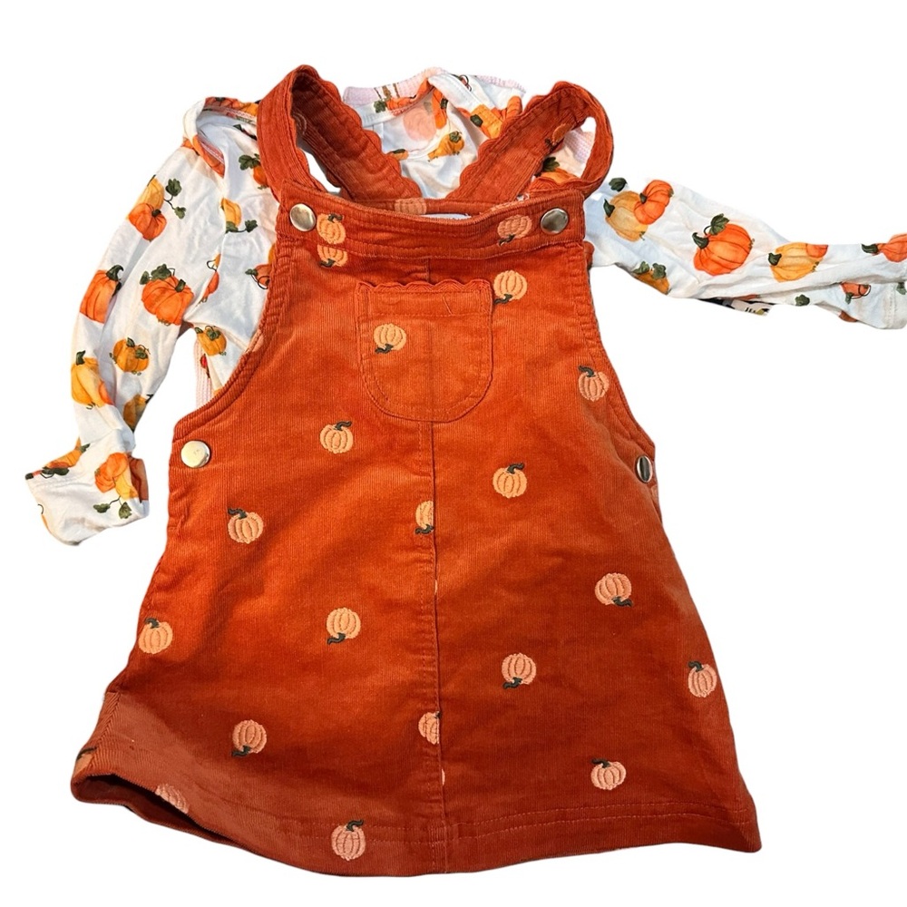 Angel dear max studio holiday pumpkin Thanksgiving Halloween outfit 12-18 month